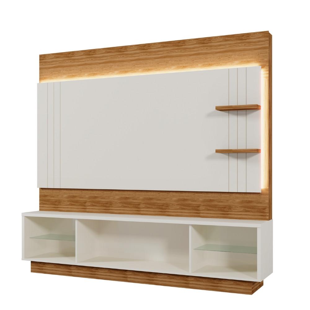 Painel Frisado para TV até 65 Polegadas com LED 2 Portas de Correr Guaiba Mobler - 3