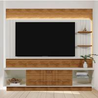 Painel Frisado para TV até 65 Polegadas com LED 2 Portas de Correr Guaiba Mobler - 1