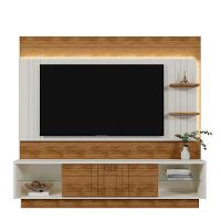 Painel Frisado para TV até 65 Polegadas com LED 2 Portas de Correr Guaiba Mobler - 2