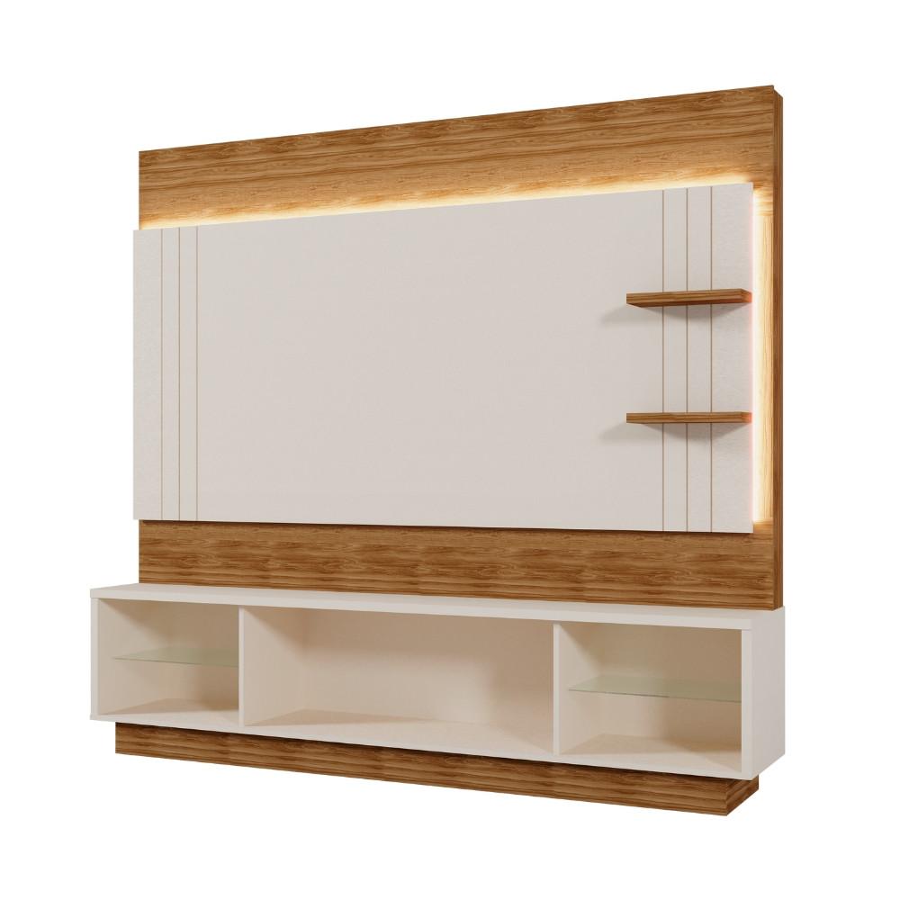 Painel Frisado para TV até 65 Polegadas com LED 2 Portas de Correr Guaiba Mobler - 3