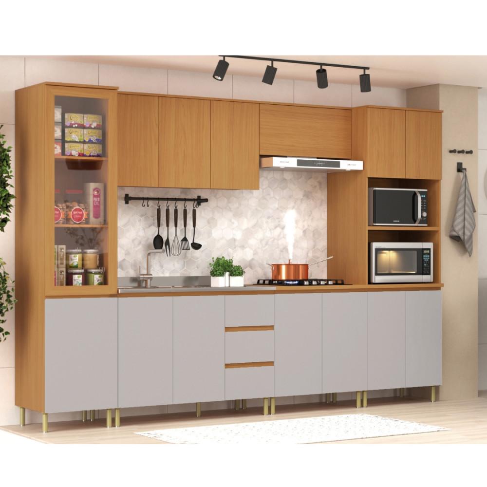 Cozinha Modulada 6 Peças sem Tampo MDF Florença Móveis Sul - 1