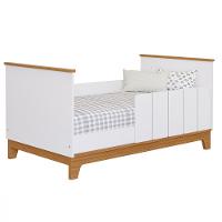 Quarto Bebê Gêmeos com 2 Berços Mini Cama e Cômoda 6 Gavetas Liza Permobili - 4