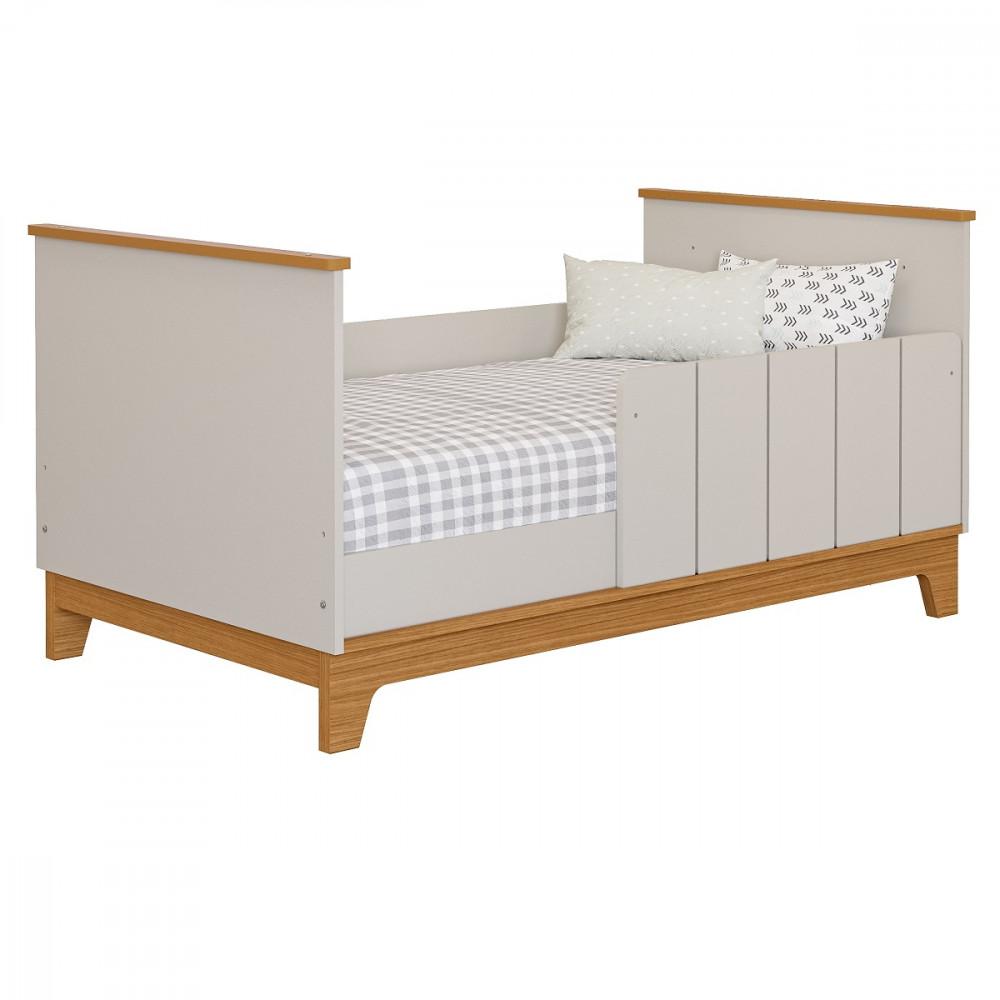 Quarto Bebê Gêmeos com 2 Berços Mini Cama e Cômoda 6 Gavetas Liza Permobili - 4