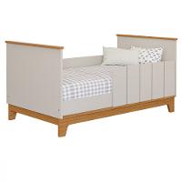 Quarto Bebê Gêmeos com 2 Berços Mini Cama e Cômoda 6 Gavetas Liza Permobili - 4