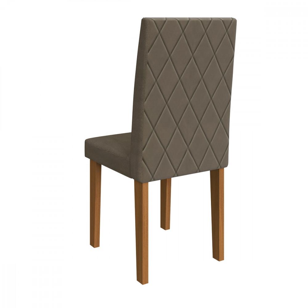 Conjunto Sala de Jantar Mesa Pequim e 6 Cadeiras Belize Indekes - 7