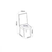 Conjunto Sala de Jantar Mesa Pequim e 6 Cadeiras Belize Indekes - 9