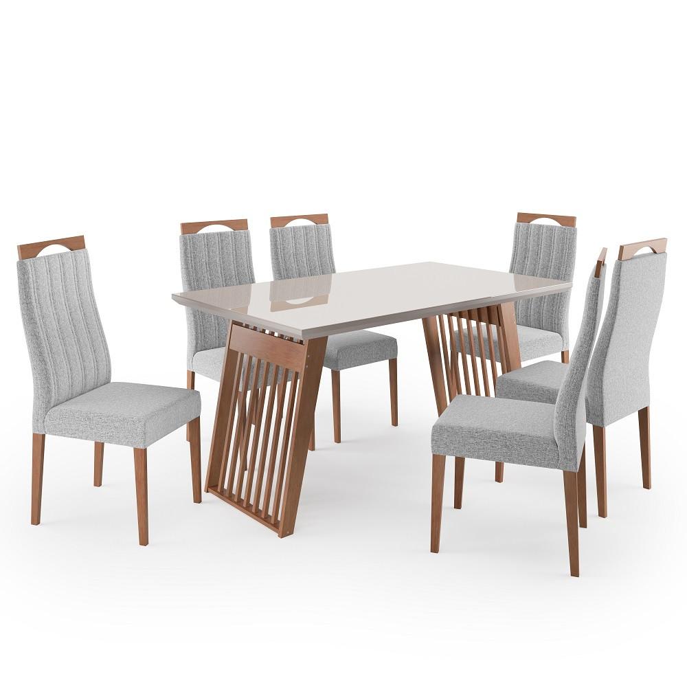 Conjunto Sala de Jantar Moscou com 6 Cadeiras Grecia Madetal - 2