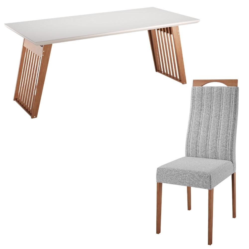Conjunto Sala de Jantar Moscou com 6 Cadeiras Grecia Madetal - 3