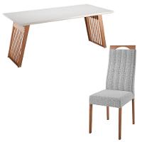 Conjunto Sala de Jantar Moscou com 6 Cadeiras Grecia Madetal - 3