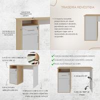 Escrivaninha 1 Porta 1 Gaveta Hall Artany - 3