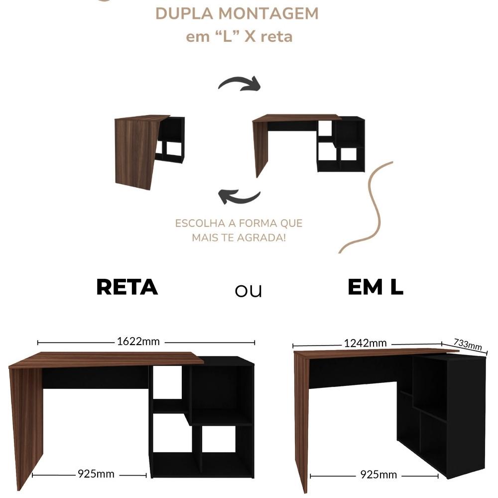 Escrivaninha Com Nichos Urban II Artany - 6
