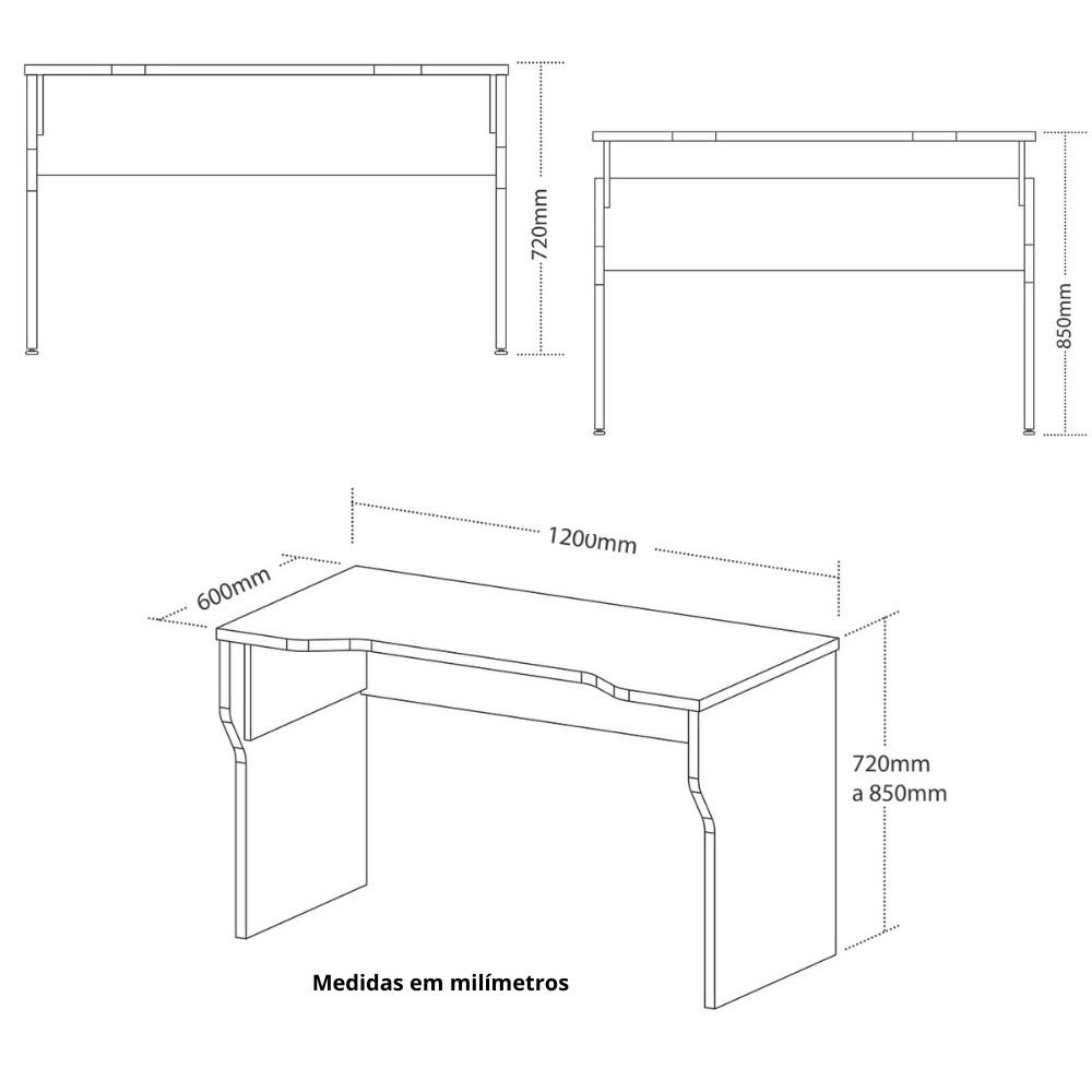 Escrivaninha Gamer 20 Artany - 4
