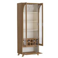 Cristaleira com Vidro 3 Portas e Garrafeiro Murano Artely - 3