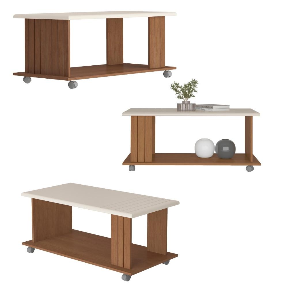 Mesa de Centro Ripada 100cm Mila Artely - 3