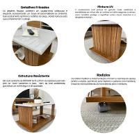 Mesa de Centro Ripada 100cm Mila Artely - 5