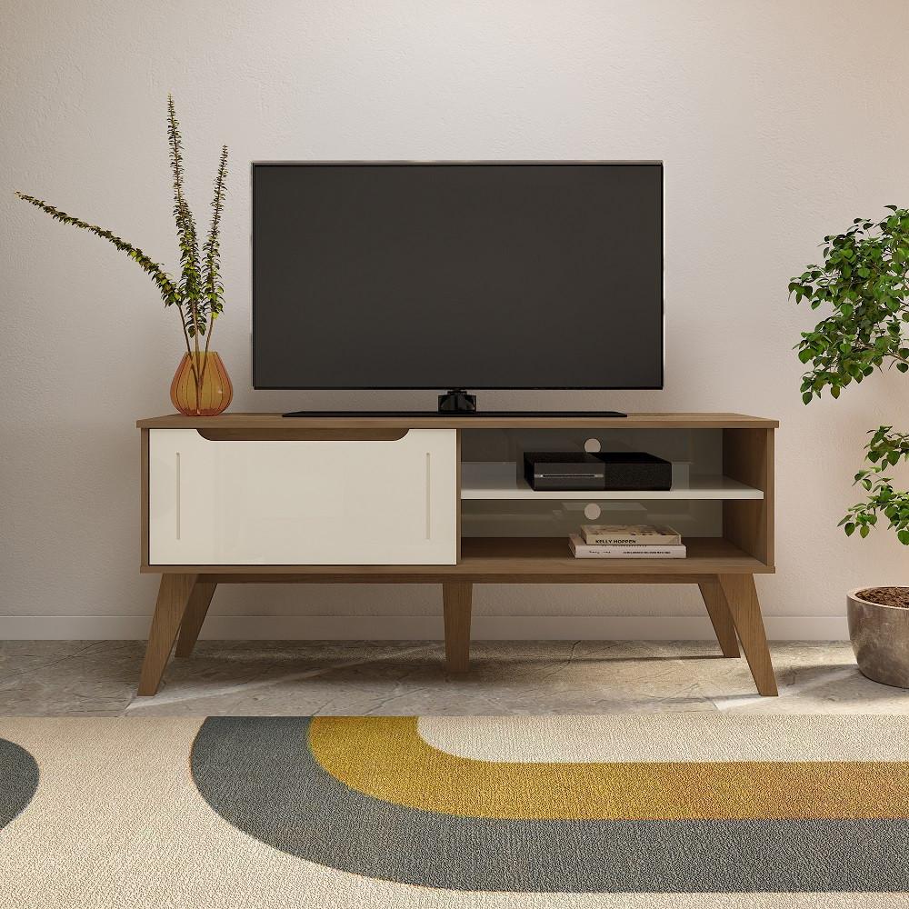 Rack para TV até 60 Polegadas 1 Porta com Pés Lótus Artely - 1