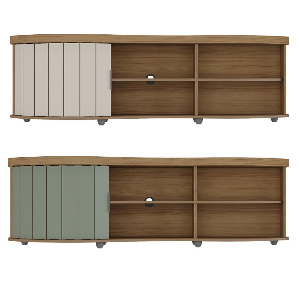 Rack Ripado Flex para TV até 75 Polegadas 1 Porta de Correr com Pés Magnum Artely - 2