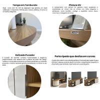 Rack Ripado Flex para TV até 75 Polegadas 1 Porta de Correr com Pés Magnum Artely - 7