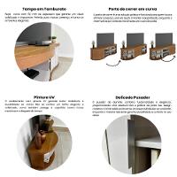 Rack Ripado Flex para TV até 75 Polegadas 1 Porta de Correr com Pés Magnum Artely - 7