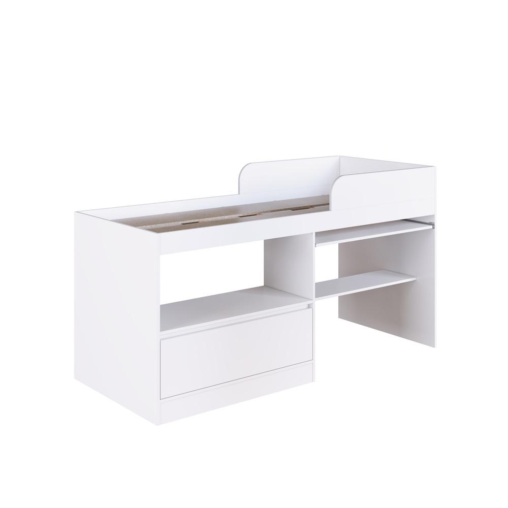 Cama Infantil Alta Multifuncional com Escrivaninha 1 Porta Jacarta Art in Móveis - 2