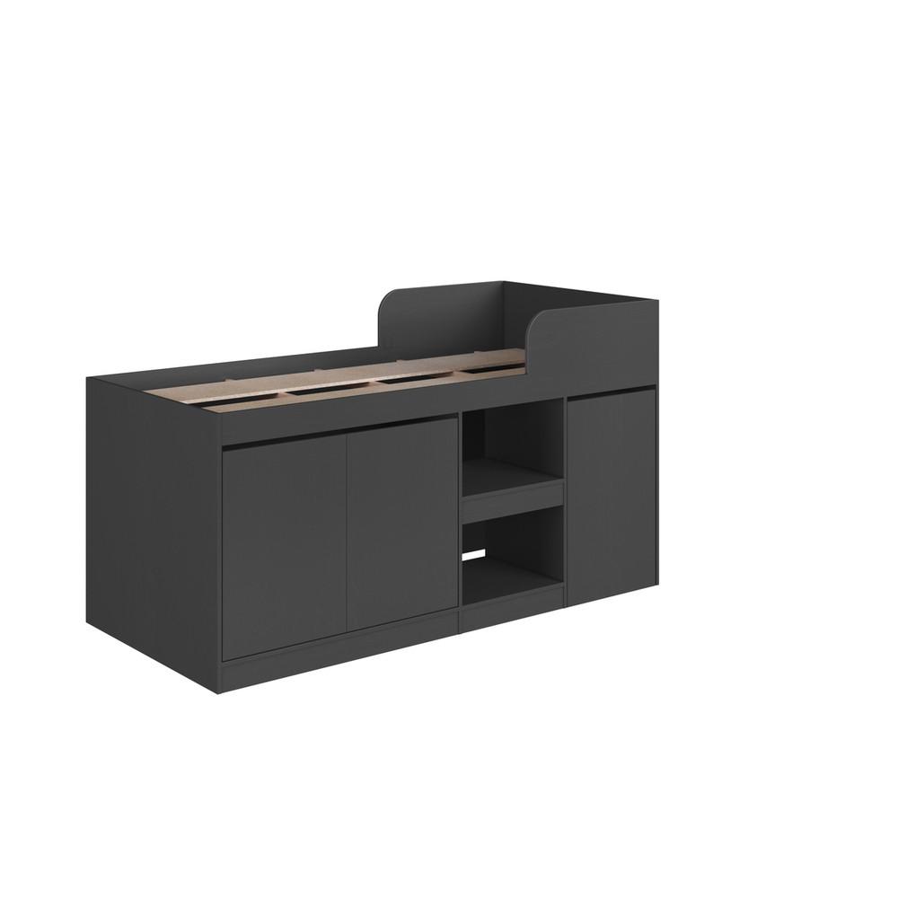 Cama Infantil Alta Multifuncional com Escrivaninha 2 Porta 1 Gaveta Jamaica Art in Móveis - 2