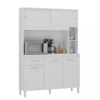 Cozinha Compacta 5 Portas 1 Gaveta com Tampo Ceara Atualle - 2