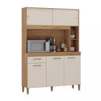 Cozinha Compacta 5 Portas 1 Gaveta com Tampo Ceara Atualle - 5