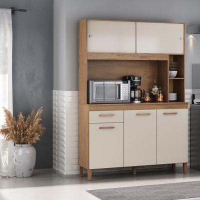 Cozinha Compacta 5 Portas 1 Gaveta com Tampo Ceara Atualle