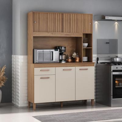 Cozinha Compacta 5 Portas 1 Gaveta com Tampo Ceara Atualle