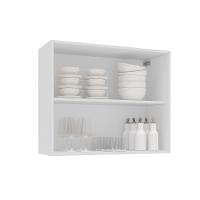 Armário Aéreo 2 Portas 80cm Meena Politorno Móveis - 2