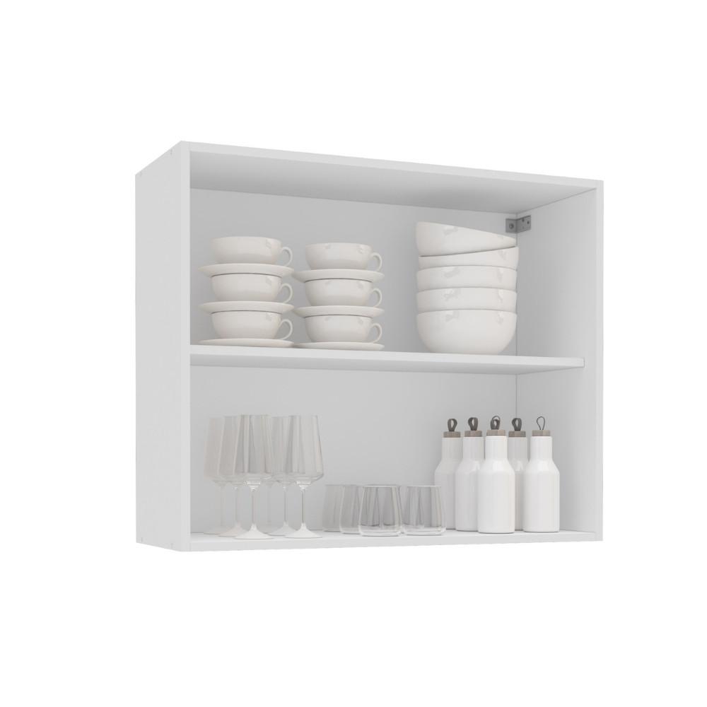 Armário Aéreo 2 Portas 80cm Meena Politorno Móveis - 2