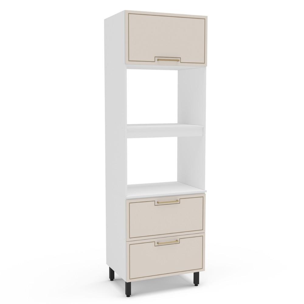 Paneleiro Torre Quente 2 Portas 1 Gaveta Amara Politorno - 1