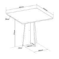 Canto Alemão com Baú Syrah com 2 Cadeiras Milão Viero - 6