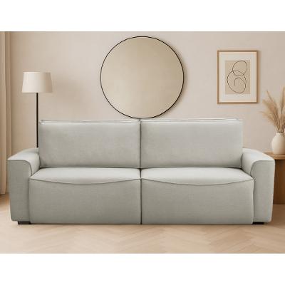 Sofá 3 Lugares Retrátil Reclinável 210cm Linho Nobile Ferguile