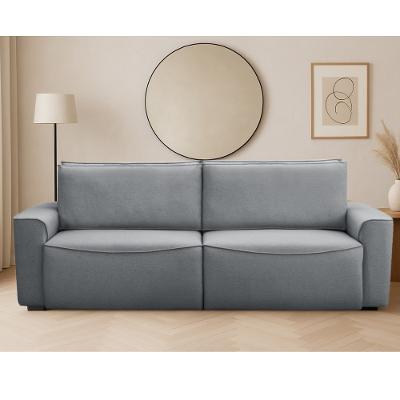 Sofá 3 Lugares Retrátil Reclinável 210cm Linho Nobile Ferguile