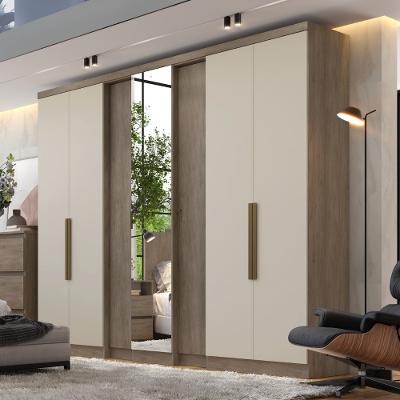 Guarda Roupa Casal Selecto Plus Glass 7 Portas com Espelho THB