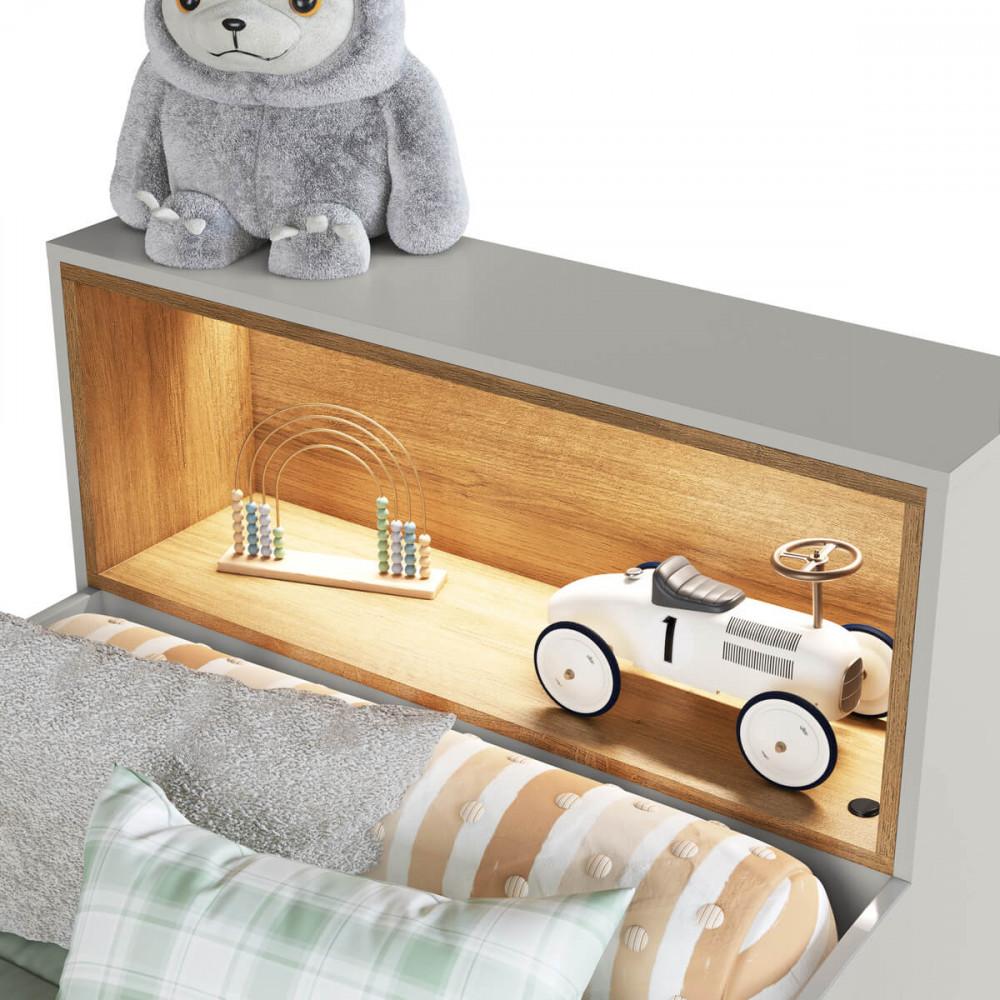 Cama Infantil Montessoriana com LED Solteiro Lille Art in Móveis - 7