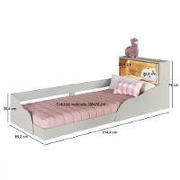 Cama Infantil Montessoriana com LED Solteiro Lille Art in Móveis