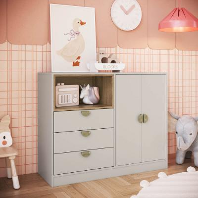 Cômoda Infantil 3 Gavetas 2 Portas Lille Art in Móveis