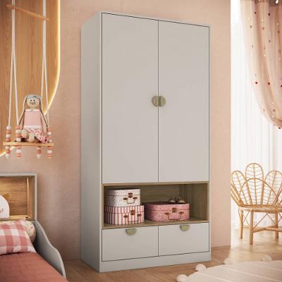 Guarda Roupa Infantil 2 Portas 2 Gavetas Lille Art in Móveis