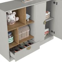 Quarto Infantil Cama Solteiro Montessoriana Led e Cômoda 1 Gaveta Lille - 8