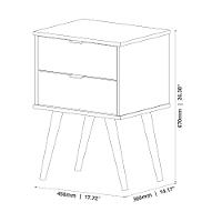 Mesa de Cabeceira 2 Gaveta JB 1818 JB Móveis - 3