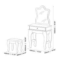 Penteadeira com Espelho 1 Gaveta Baby JB 7200 JB Móveis - 3
