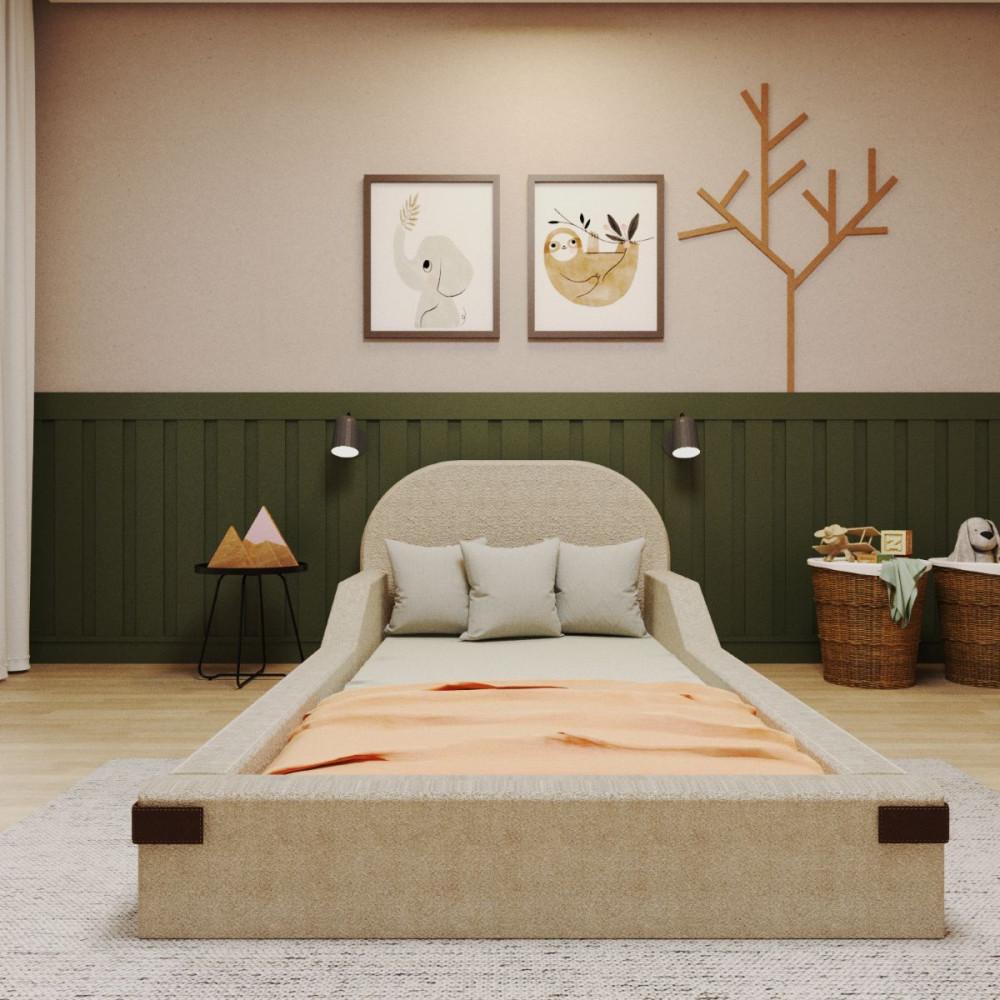 Cama Infantil Montessoriana Solteiro Afeto Bramov - 7