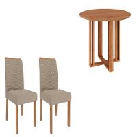 Conjunto Sala de Jantar Mesa Flora 4 Cadeiras Em MDF Clarice Cimol - 5