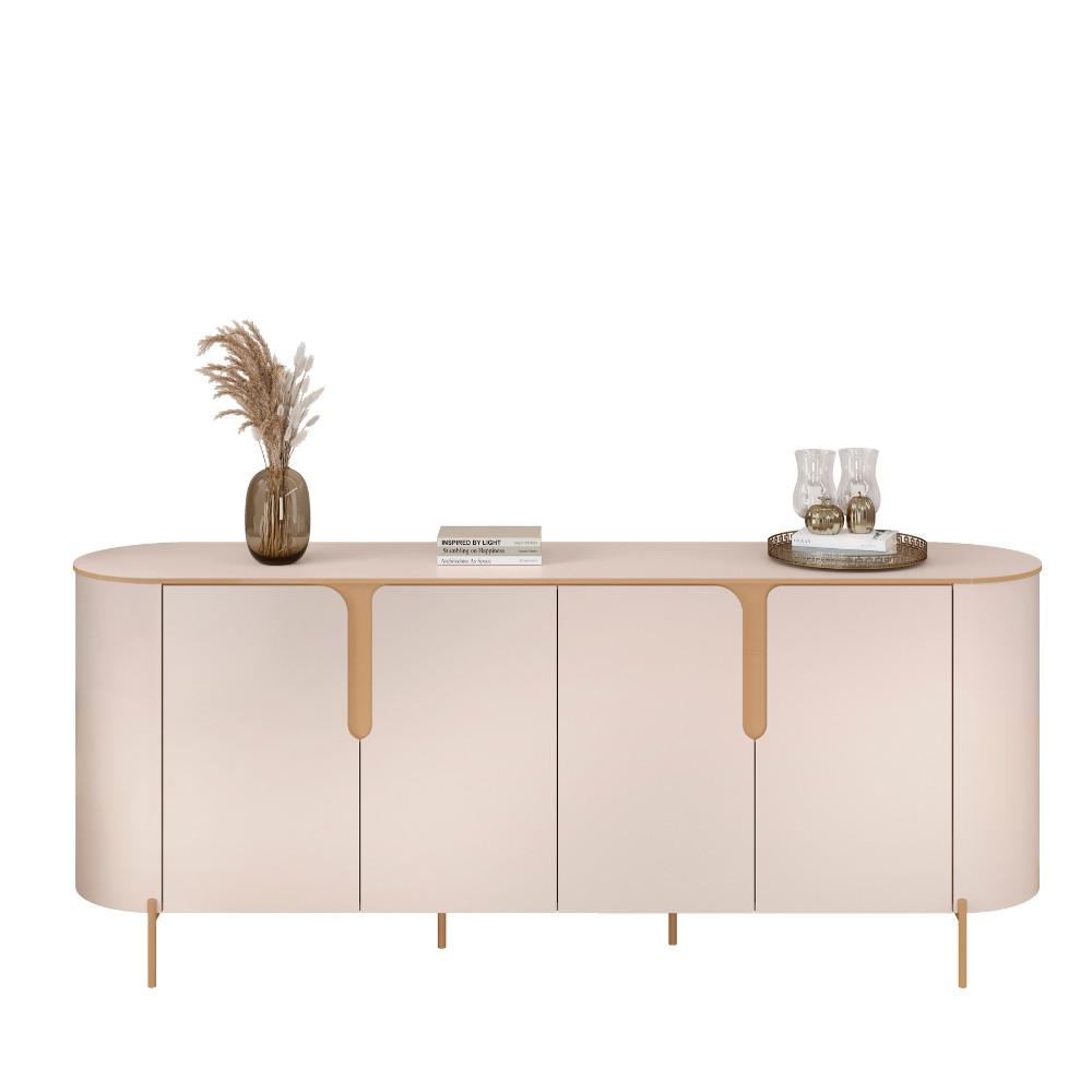 Aparador Buffet 4 Portas com Pés Cleo DJ Móveis - 2