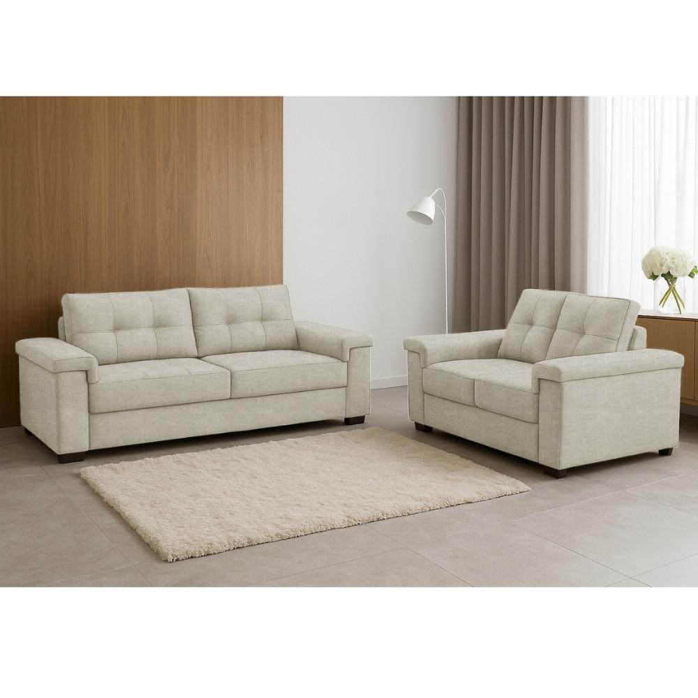 Conjunto Sofá 3 e 2 Lugares Linho Palazio Ferguile - 1