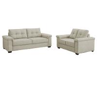 Conjunto Sofá 3 e 2 Lugares Linho Palazio Ferguile - 2