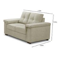 Conjunto Sofá 3 e 2 Lugares Linho Palazio Ferguile