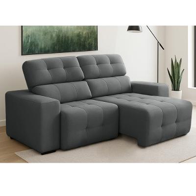 Sofá 3 Lugares Retrátil Reclinável 210cm Veludo Atualle Ferguile